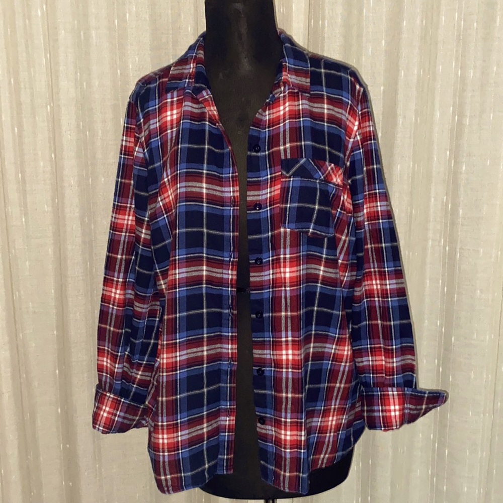 Behind the Seams plaid Shirt/jacket. - Picture 3 of 8